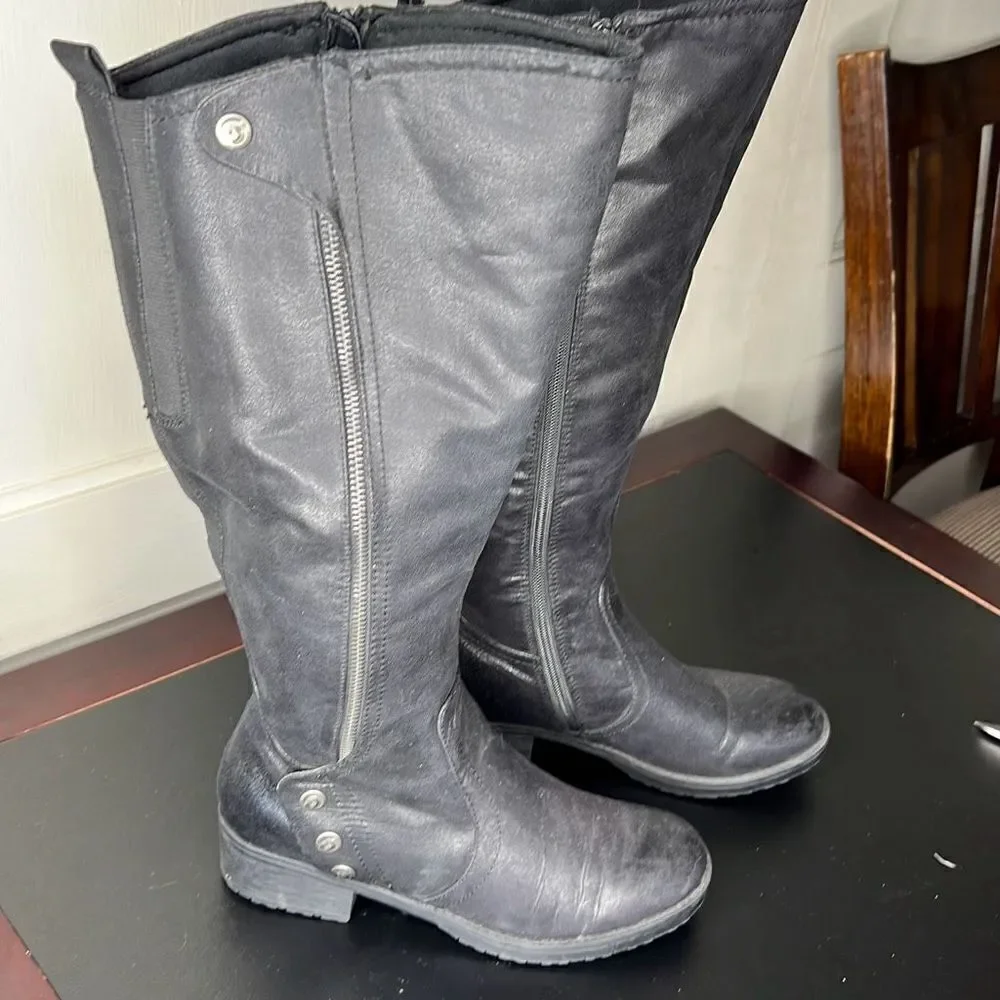 BareTraps Oria Black Tall Boot Size 7.5